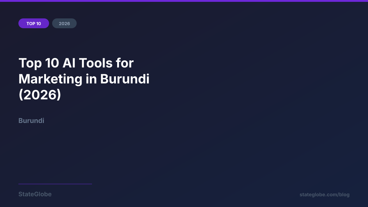 Top 10 AI Tools for Marketing in Burundi (2026)