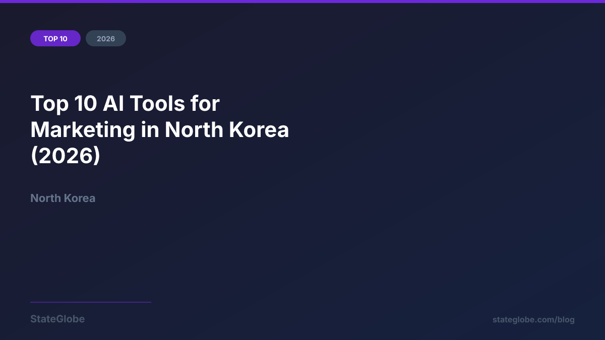 Top 10 AI Tools for Marketing in North Korea (2026)