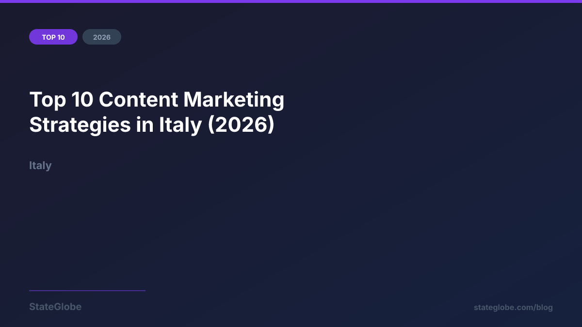 Top 10 Content Marketing Strategies in Italy (2026)
