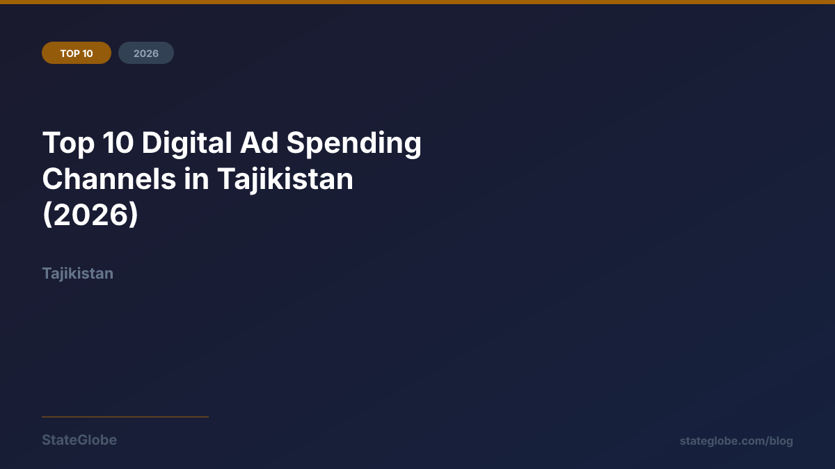 Top 10 Digital Ad Spending Channels in Tajikistan (2026)