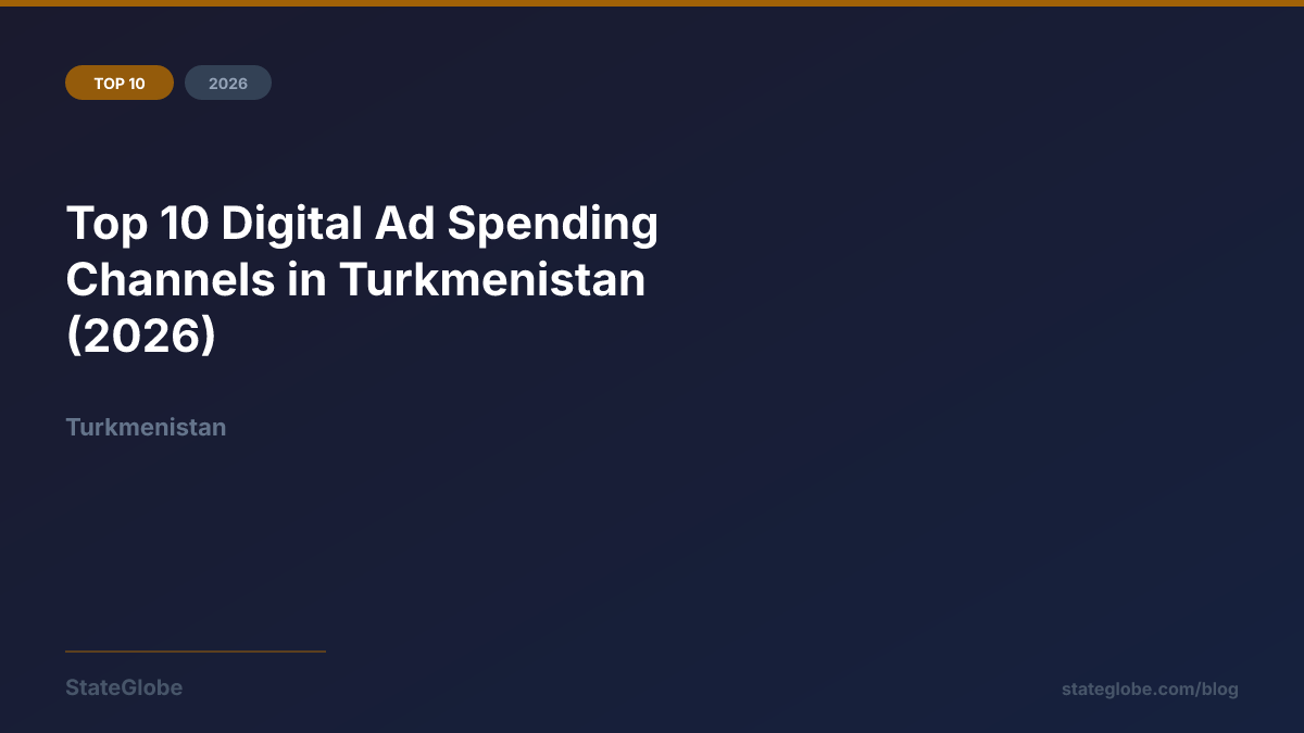 Top 10 Digital Ad Spending Channels in Turkmenistan (2026)