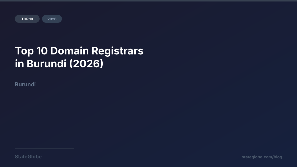 Top 10 Domain Registrars in Burundi (2026)