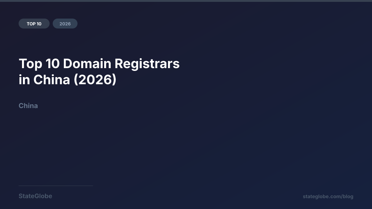 Top 10 Domain Registrars in China (2026)