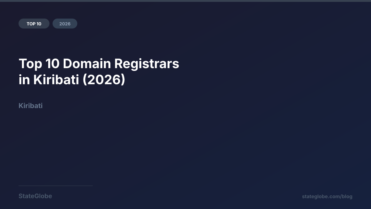 Top 10 Domain Registrars in Kiribati (2026)