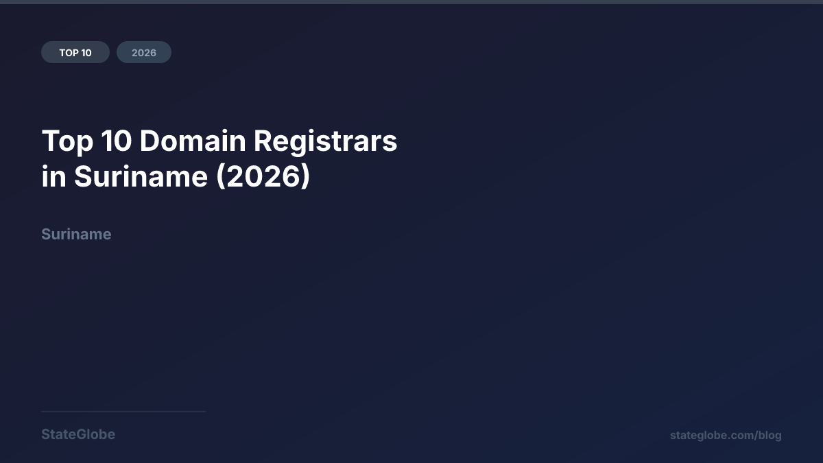 Top 10 Domain Registrars in Suriname (2026)