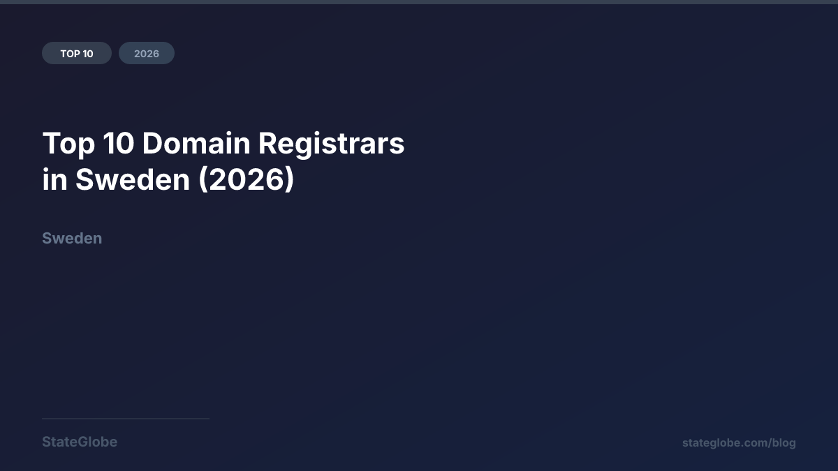 Top 10 Domain Registrars in Sweden (2026)