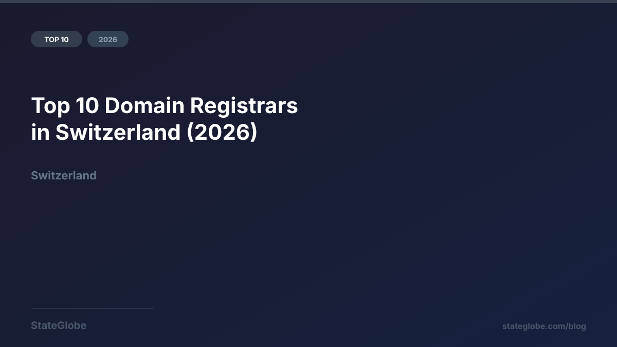 Top 10 Domain Registrars in Switzerland (2026)