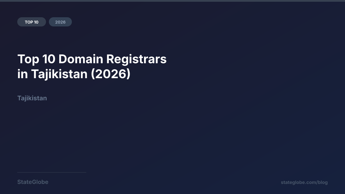 Top 10 Domain Registrars in Tajikistan (2026)