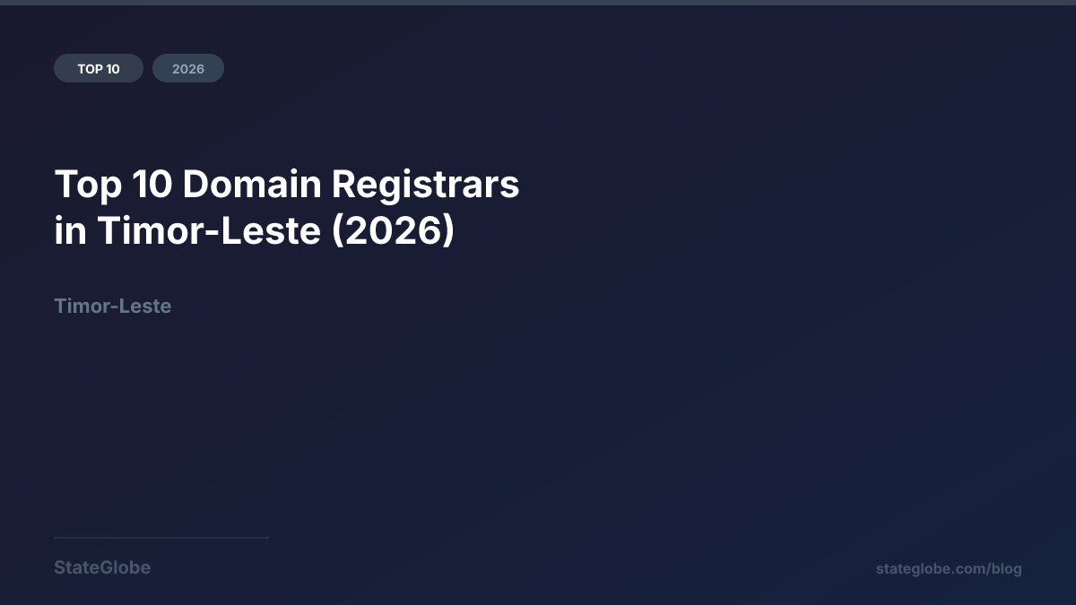 Top 10 Domain Registrars in Timor-Leste (2026)