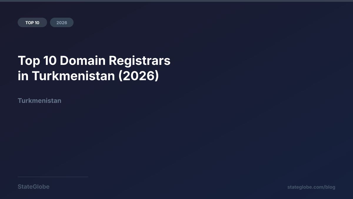 Top 10 Domain Registrars in Turkmenistan (2026)