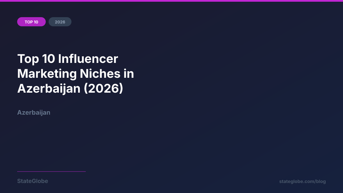 Top 10 Influencer Marketing Niches in Azerbaijan (2026)