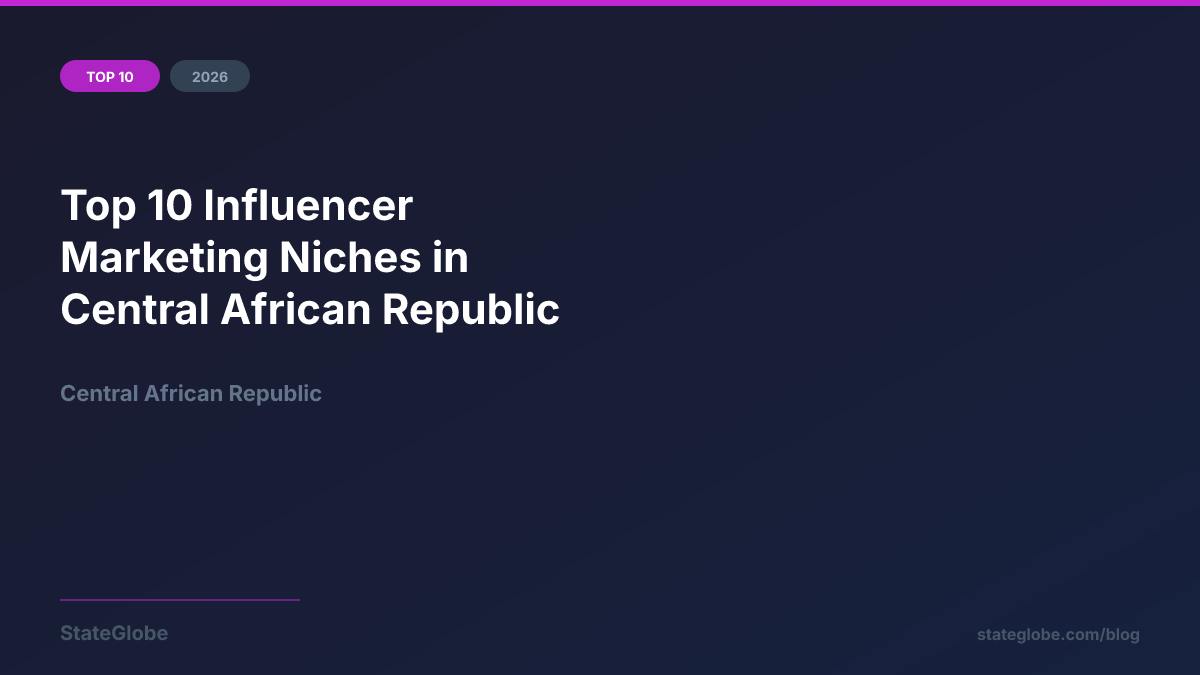 Top 10 Influencer Marketing Niches in Central African Republic (2026)