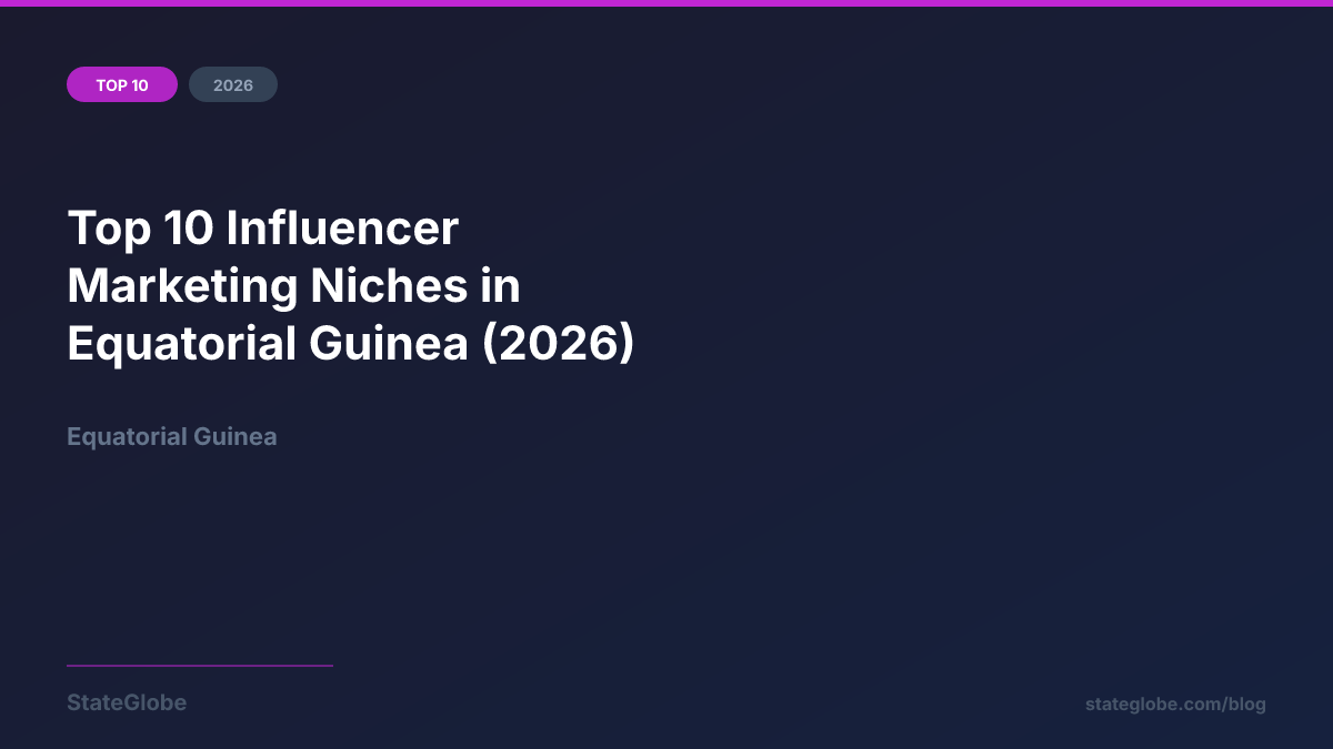 Top 10 Influencer Marketing Niches in Equatorial Guinea (2026)