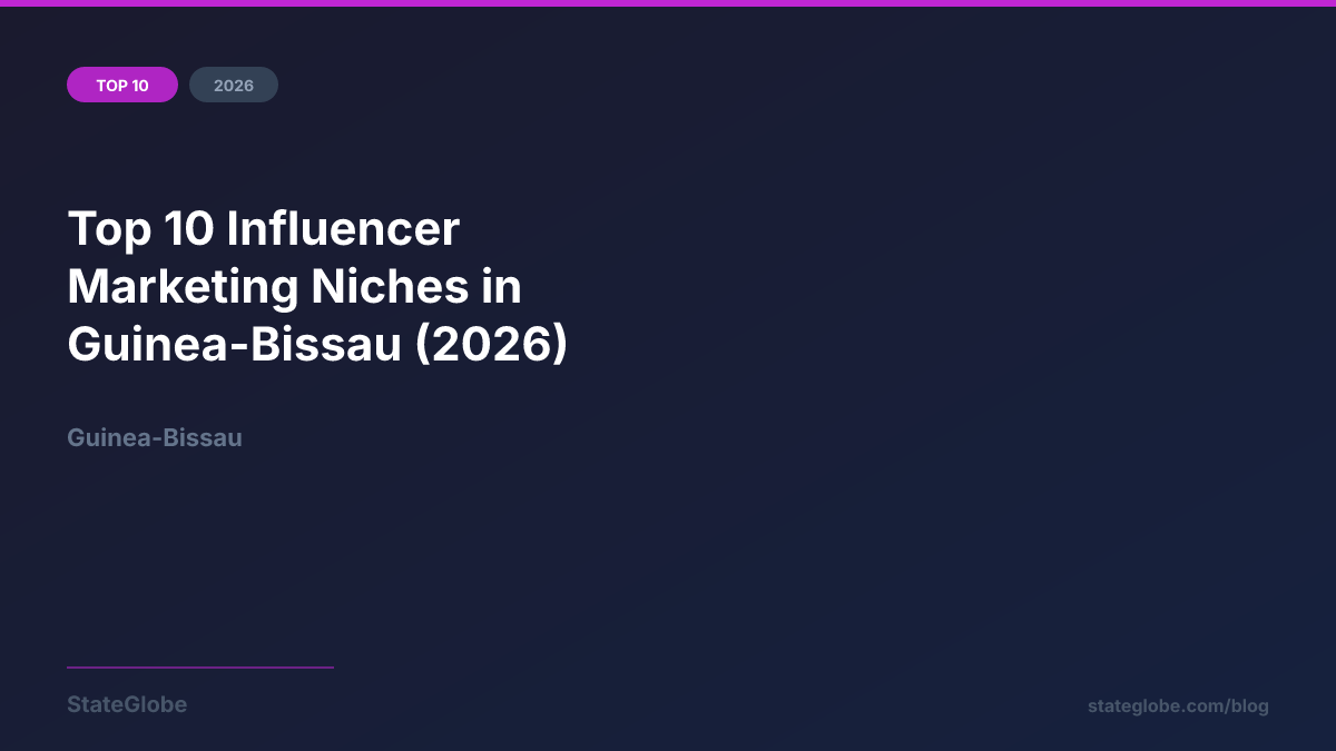 Top 10 Influencer Marketing Niches in Guinea-Bissau (2026)