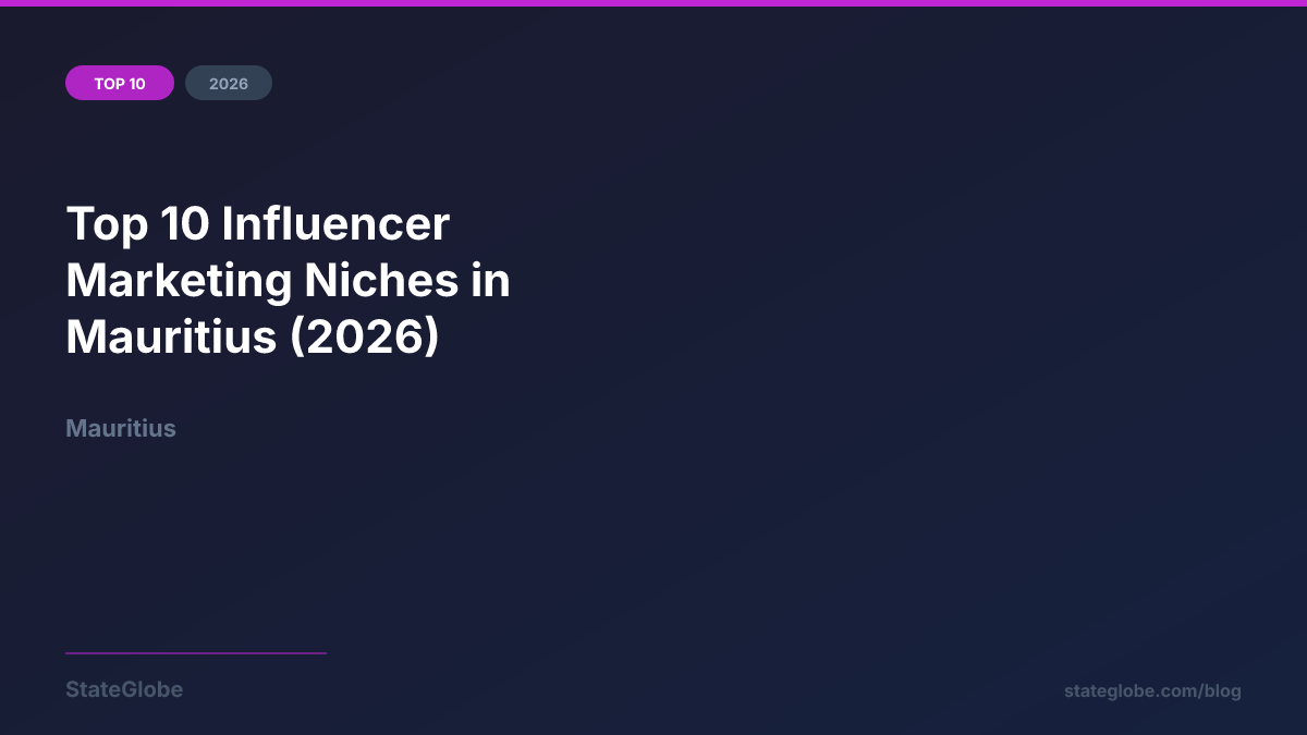 Top 10 Influencer Marketing Niches in Mauritius (2026)