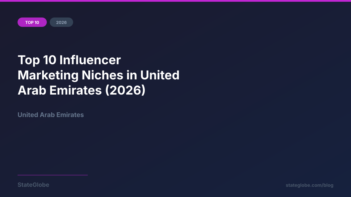 Top 10 Influencer Marketing Niches in United Arab Emirates (2026)