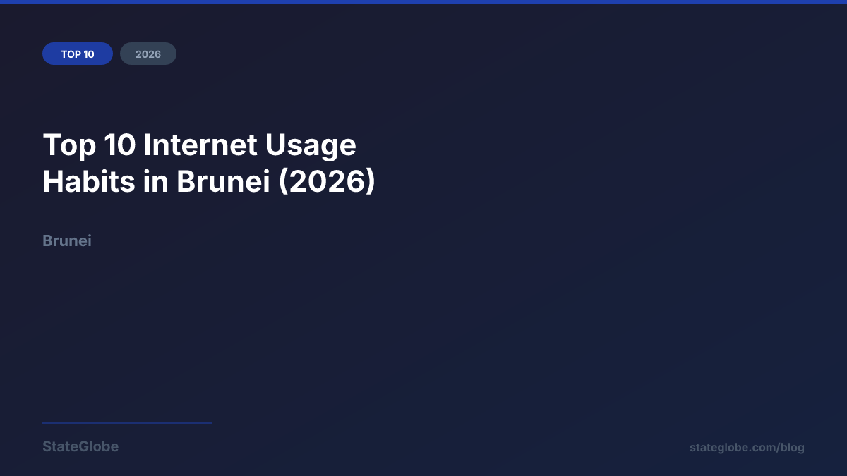 Top 10 Internet Usage Habits in Brunei (2026)