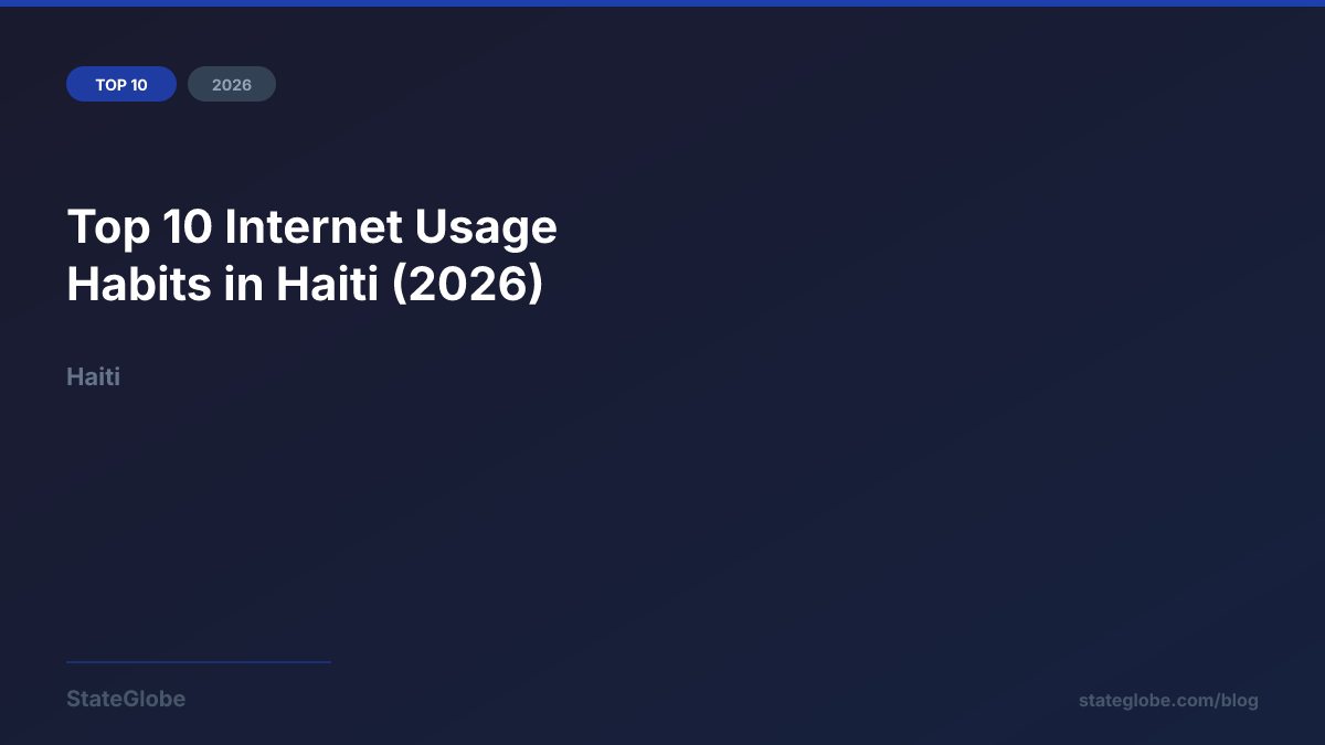 Top 10 Internet Usage Habits in Haiti (2026)