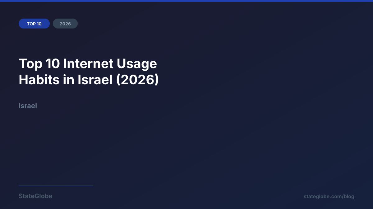 Top 10 Internet Usage Habits in Israel (2026)