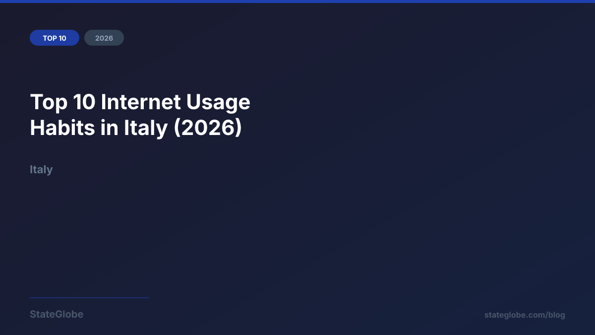 Top 10 Internet Usage Habits in Italy (2026)