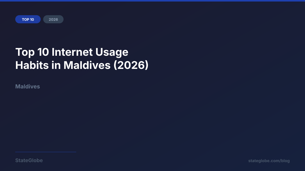 Top 10 Internet Usage Habits in Maldives (2026)