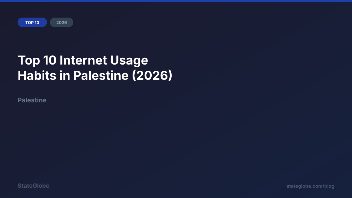 Top 10 Internet Usage Habits in Palestine (2026)