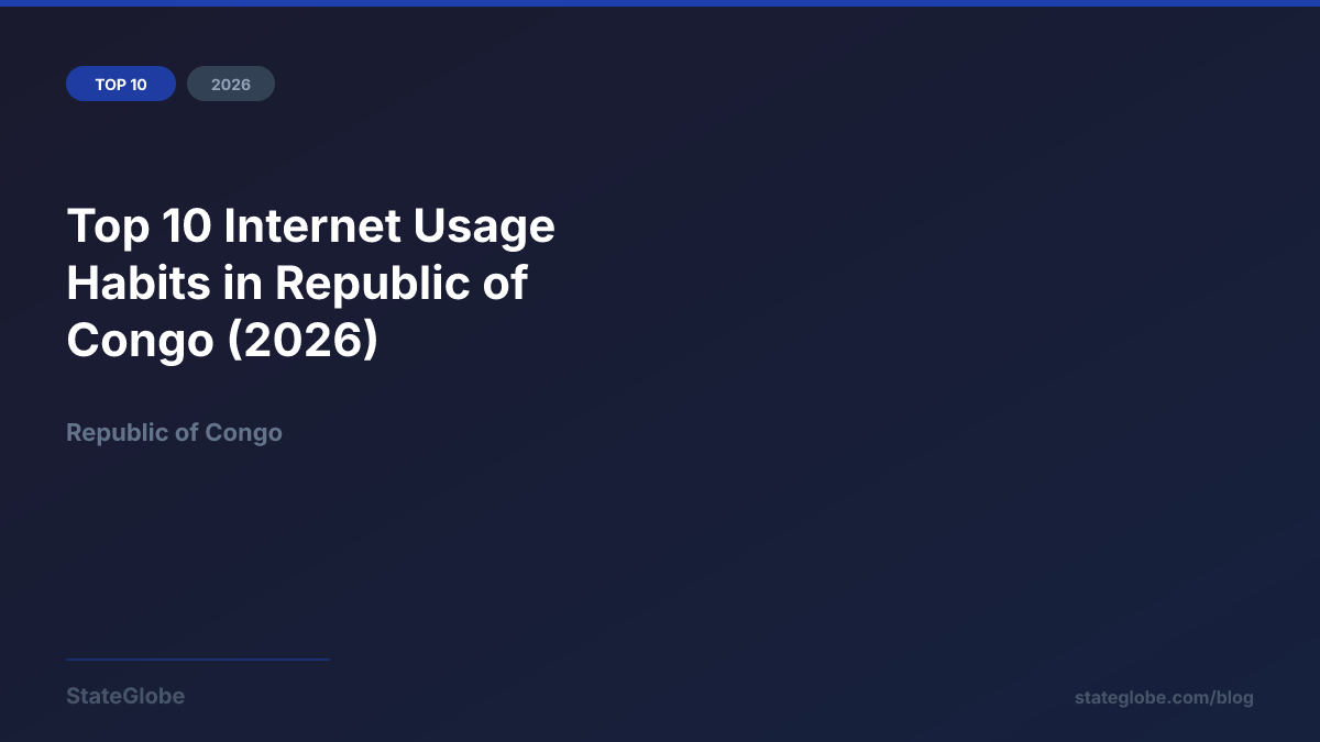 Top 10 Internet Usage Habits in Republic of Congo (2026)