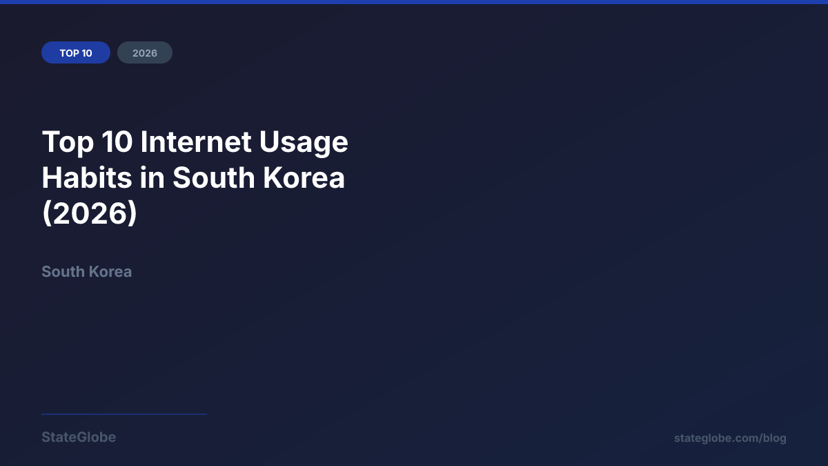 Top 10 Internet Usage Habits in South Korea (2026)