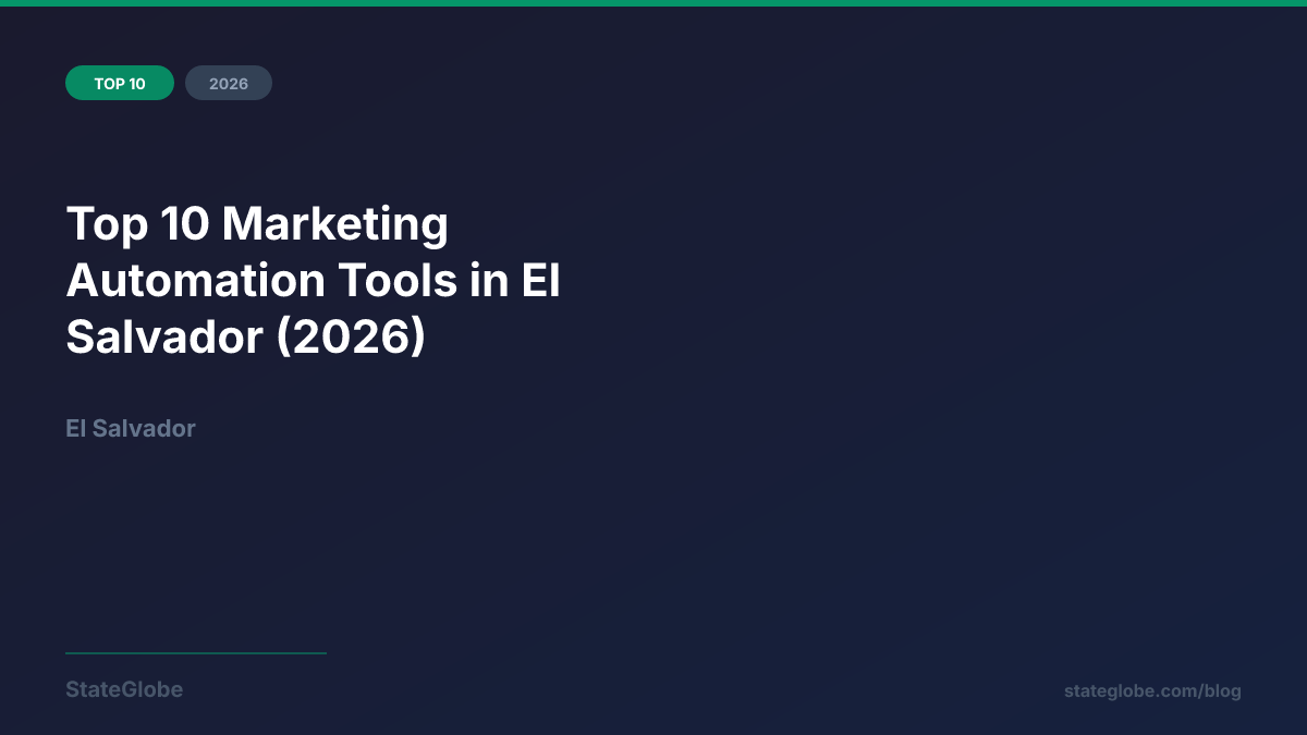 Top 10 Marketing Automation Tools in El Salvador (2026)