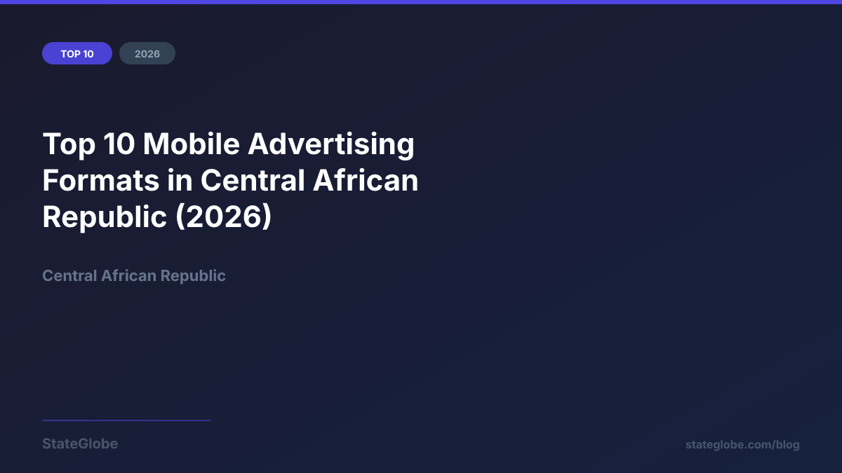Top 10 Mobile Advertising Formats in Central African Republic (2026)