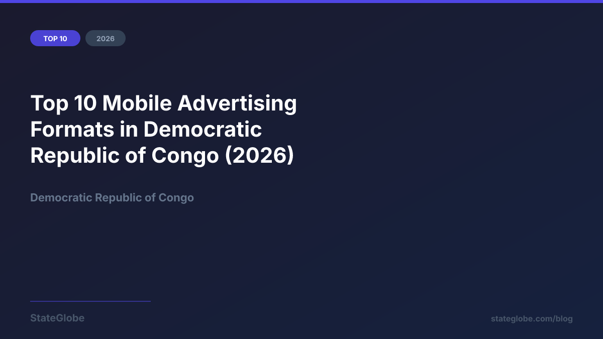 Top 10 Mobile Advertising Formats in Democratic Republic of Congo (2026)