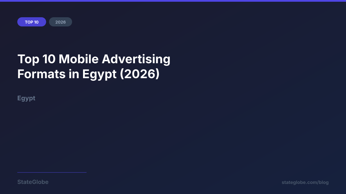 Top 10 Mobile Advertising Formats in Egypt (2026)