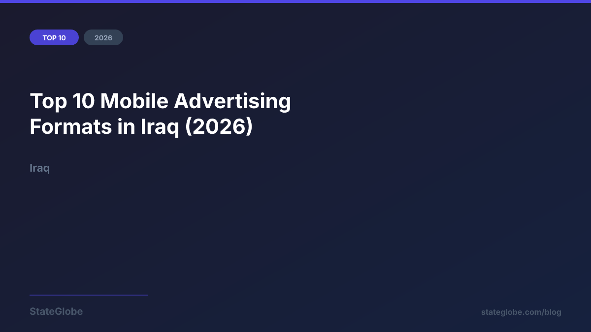 Top 10 Mobile Advertising Formats in Iraq (2026)