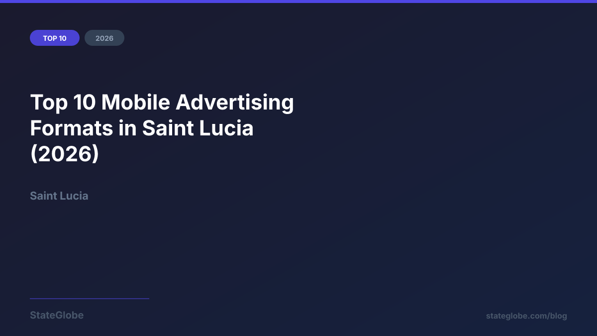 Top 10 Mobile Advertising Formats in Saint Lucia (2026)