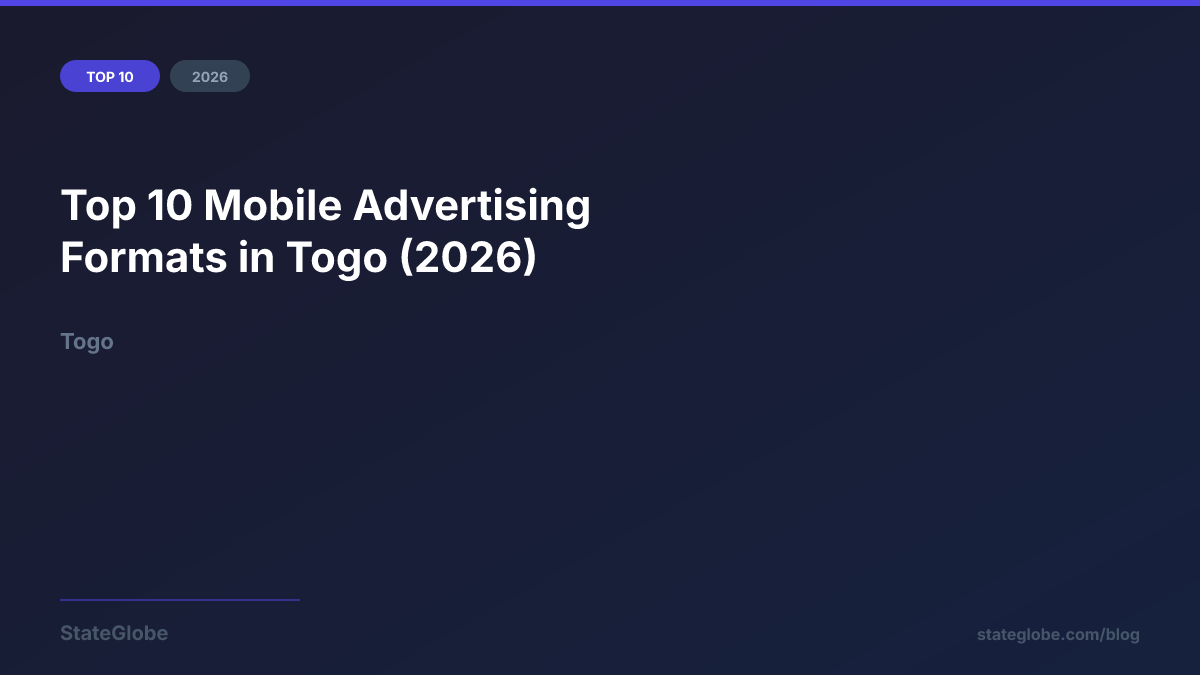 Top 10 Mobile Advertising Formats in Togo (2026)