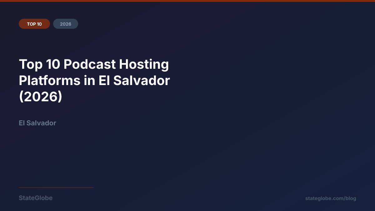 Top 10 Podcast Hosting Platforms in El Salvador (2026)