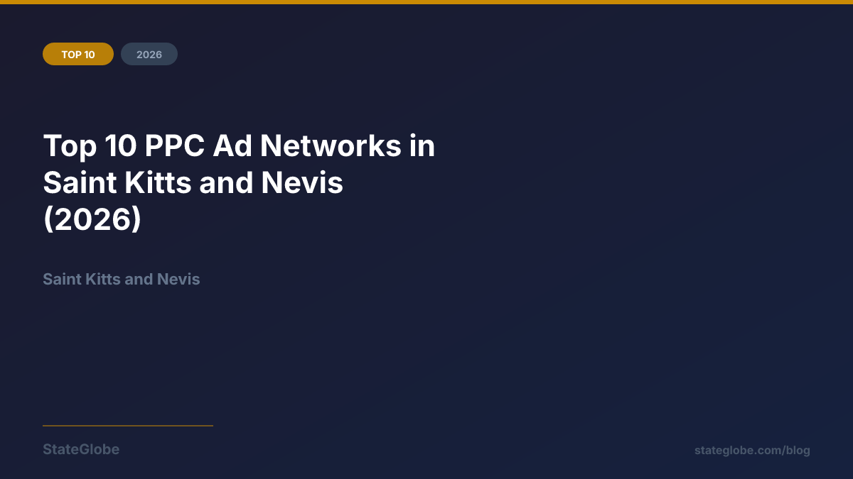 Top 10 PPC Ad Networks in Saint Kitts and Nevis (2026)