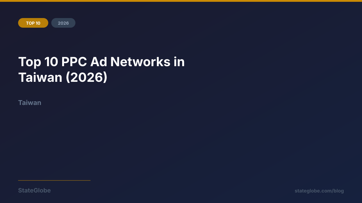 Top 10 PPC Ad Networks in Taiwan (2026)