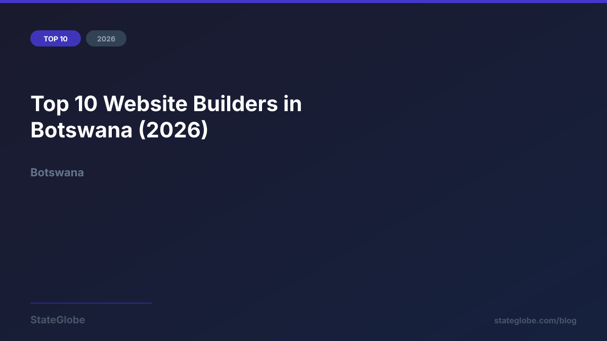 Top 10 Website Builders in Botswana (2026)